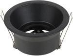Spot-de-Embutir-Para-1-Lampada-Dicroica-Recuado-Redondo-Gu10-50W-Aluminio-Blumenau-55201001-Preto-Bivolt