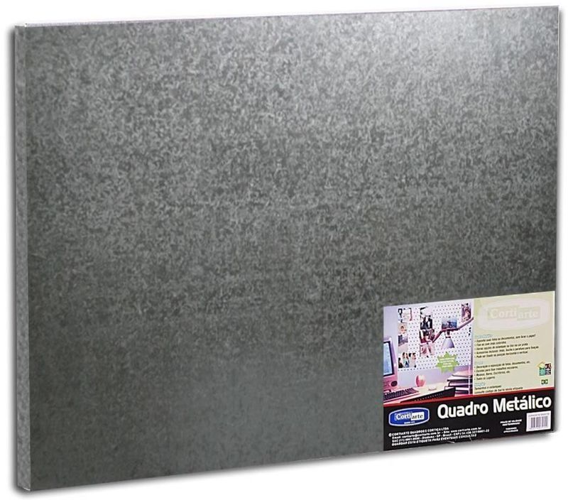 Quadro-Metalico-Para-Ima-Cortiarte-Medio-Prata-60x45cm