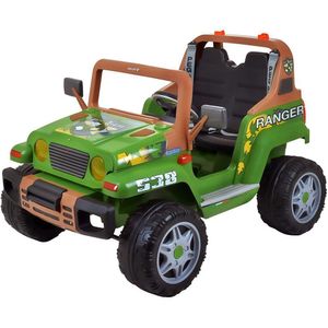 Jipe Elétrico Infantil Peg-Pérego Ranger 538 com Bateria 12V - Verde