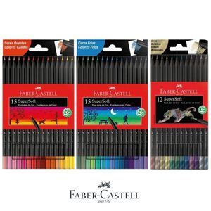 Kit Completo Supersoft Cores Quentes + Frias + Metálicas Faber-castell