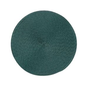 Jogo De Lugar Americano Redondo Em Polipropileno Com 4 Peças 38cm Rafimex Verde Escuro