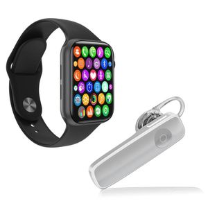 Kit 1 Smartwatch Iwo 8 Lite Plus + 1 Fone Bt Estéreo Branco
