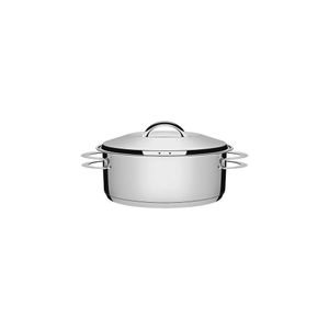 Caçarola Tramontina Rasa Solar Em Aço Inox Com Tampa 16 Cm 1,4 L