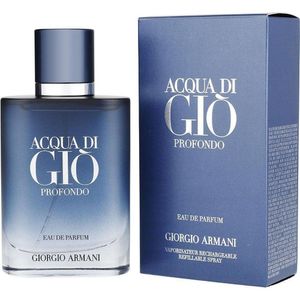 Perfume Masculino Giorgio Armani Acqua Di Gio Profondo Edp Spray Refilável 50 Ml