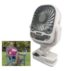 Ventilador De Mesa Umidificador Bateria Recarregavel Usb Garra Gancho 3 Velocidades