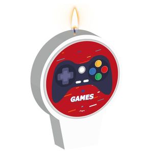 Vela De Aniversário Games Plana