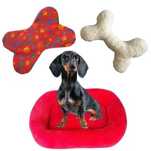 Kit Cama Pet Bigata G Luxo Fofa Com Comedouro E Osso Vermelho