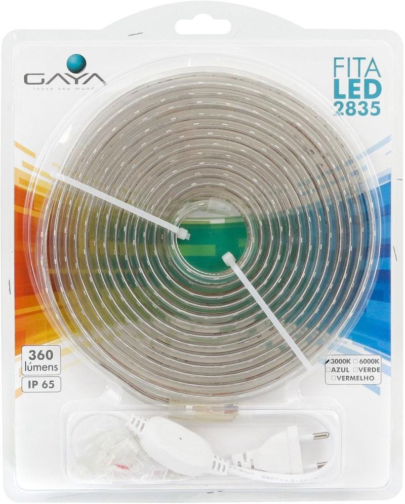 Fita LED Luz Verde 5m 4,8W Gaya 9020 110V