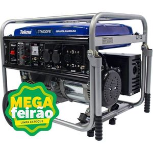 Gerador Tekna Gasolina GT6500FB 6000W 6KVA Monofásico 4 Tempos Bivolt