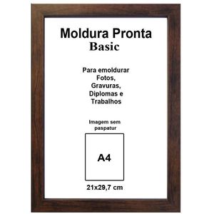 Moldura Pronta Gf Serrano Basic 21X30 Marrom