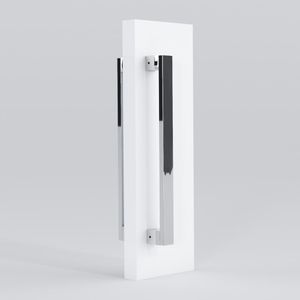 Puxador Para Porta Wf Quartzo A-170 20Cm Formato Barra Chata Em C Polido