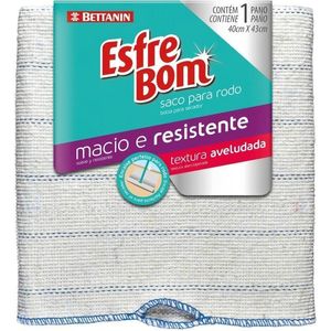 Pano de Limpeza de Saco Algodão Para Rodo Esfrebom Bettanin