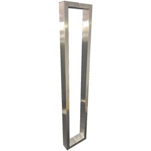 Puxador Para Porta WF Lisboa I-213 60Cm Formato Barra Chata Em C Escovado