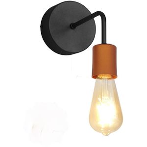 Arandela 1 Lâmpada Single One Perfil 60W Alumínio Auremar 137200/1 Preto Bivolt