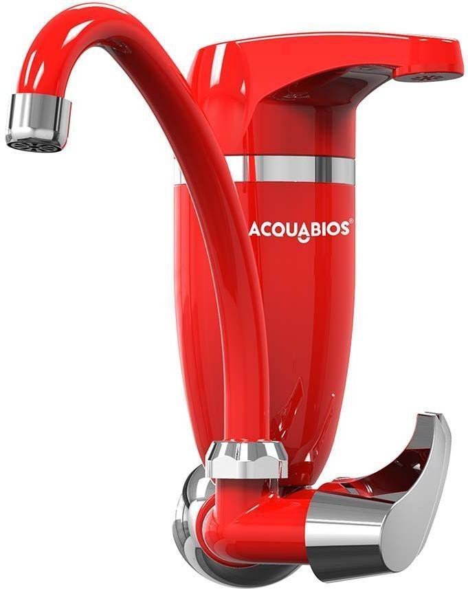 Torneira-Pia-Cozinha-de-Parede-com-Filtro-Acquabios-Premium-Bica-Movel-Vermelho-e-Cromado