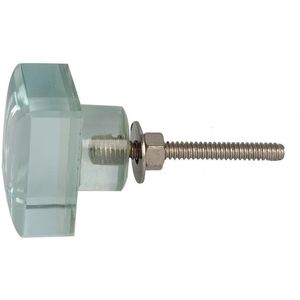 Puxador Para Móveis Vênus Vidro Quadrado Ta21514 A3Xl3Xp3Cm