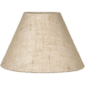 Cúpula Para Abajur Cônica 60W Acetato Tecido e Metal Primor 451-017 Bege