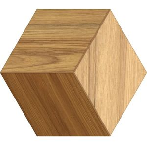 Cerâmica Gabriella 17X20cm Esmaltado Acetinado Borda Arredondada Legno PEI 3