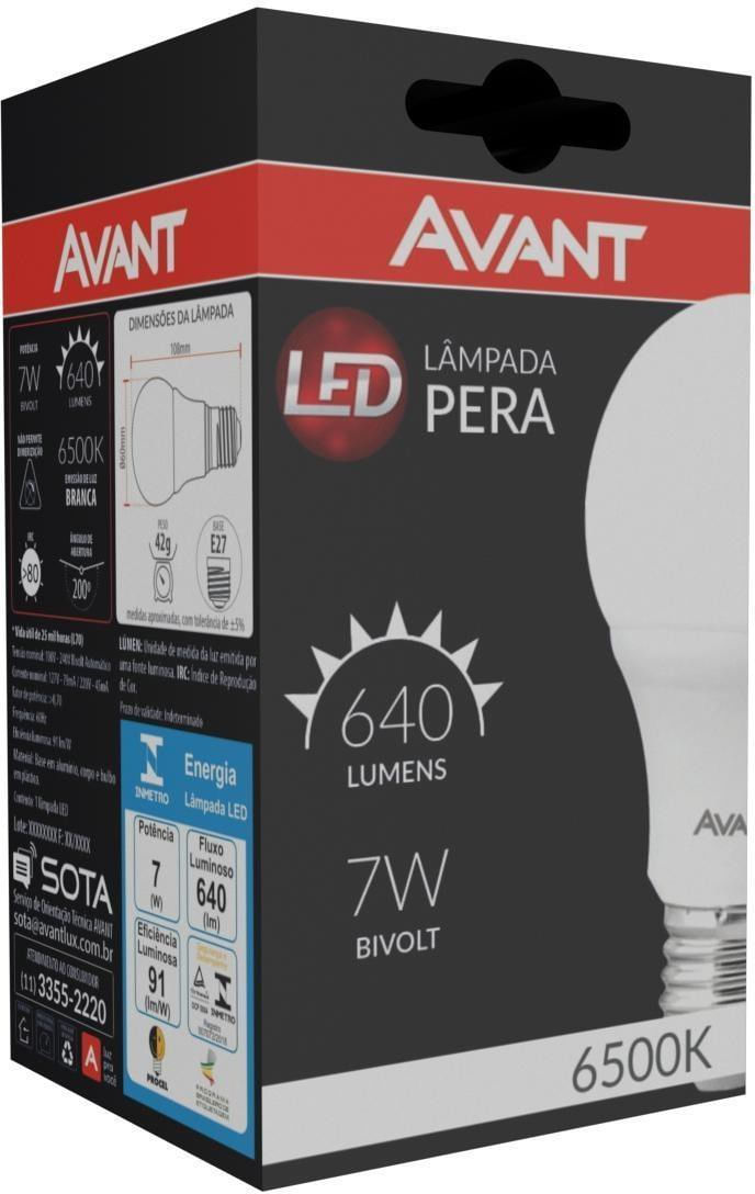Lâmpada LED Pêra 7W 6500K Avant 273041377 Bivolt-ns_178501_2