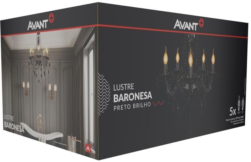 Lustre-5-Lampadas-Baronesa-E14-Aco-e-Vidro-Avant-Preto
