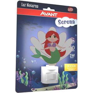 Luz Noturna LED Serena Policarbonato Avant 1W Bivolt