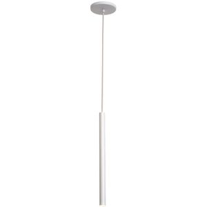 Pendente 1 Lâmpada Tubing Cilindro G9 60W Alumínio Auremar 19202/1 Branco Bivolt