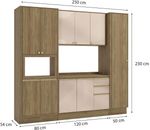 Torre-Quente-80cm-2-Fornos-4-Portas-100--MDF-Curve-Kappesberg-N630-NG-Nogueira