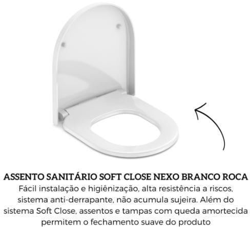 Assento Sanitário Roca Fechamento Suave Soft Close Nexo Branco Polipropileno-ns_102527_4
