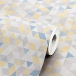 Papel De Parede Bobinex 7488 Geométrico Multicolor
