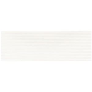 Porcelanato Portobello 30x90cm Branco Decor Ripado Matte Retificado Classe A