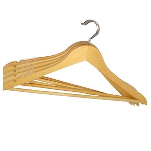 Kit Cabide Madeira Suporte P/calça/gravata C/silicone Antiderrante 30 Peças - Westpress
