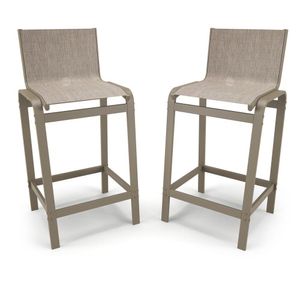 Kit 2 Banquetas Alta Cozinha Balcão Bancada Alumínio Fendi - Mocca