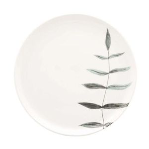 Prato Raso Em Cerâmica Flat Samambaia 26cm Oxford