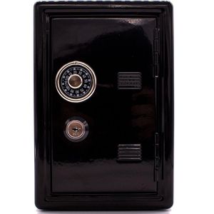 Mini Cofre Mecânico Metal Preto Segredo Chaves GT445B Lorben