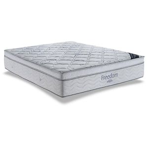 Colchão Queen Espuma Viscoelástico Visco Molas Ensacadas Superpocket Freedom Ortopillow (158x198x32) - Ortobom