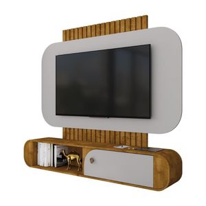Painel Suspenso Jurere TV até 55" 1 Porta Naturale/Off White