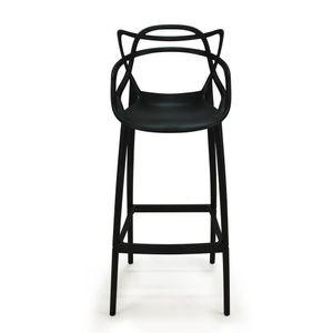 Banqueta Alta Allegra Design Cozinha Bancada Preto