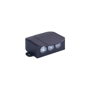 Balizador Nordecor Itho Sobrepor Led 3w Bivolt Preto 3000k Luz Amarela 2682