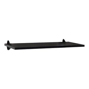 Prateleira Preta 18 Mm 20 X 100 Cm Com Suporte Bico Tucano - Fp