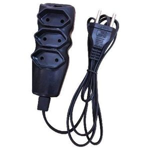 Extensao Cabo Pl 2x0,75 1,5 Metros Preta 94