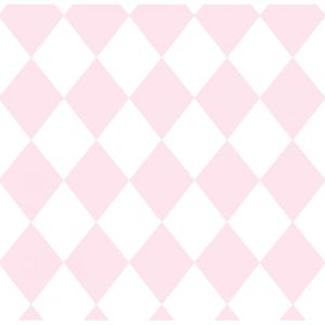 Papel De Parede Treboli Losangos Rosas 5862 - Rolo 10m X 0,53m