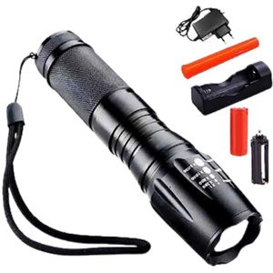 Lanterna Super Forte Tática Militar X900 Recarregável Com Zoom