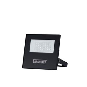 Refletor Tr Led 30w Slim Preto - Taschibra 6500k (branca)
