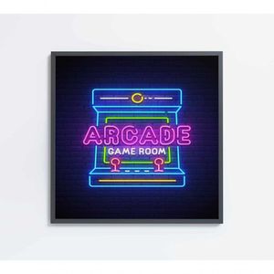 Quadro Arcade Medidas 60x60 Cm Impressão Tecido Canvas