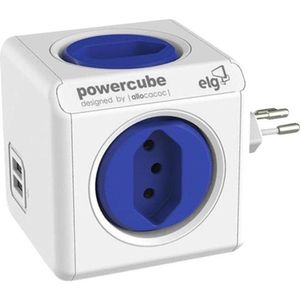 Adaptador Benjamim Múltiplo Com Usb Powercube Pwc-r5...