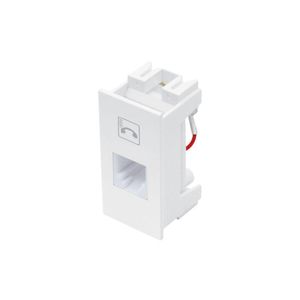 Módulo Tomada Para Telefone Fame Habitat-elegance Rj11 4 Vias Branco