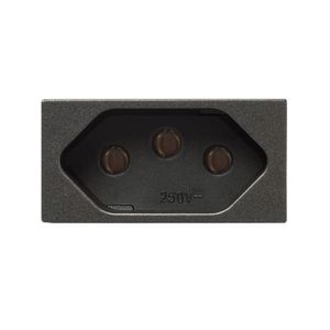 Modulo Tomada 2p+t 10a Carbono Revita Soprano