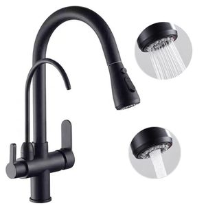 Torneira Monocomando Preta Gourmet 360 Luxo Quente Frio Regulavel Bancada Mesa Cuba Cozinha Extensivel