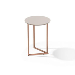 Mesinha De Canto Redonda Moderna Luxo Jade