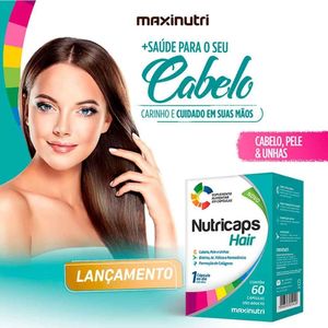 Kit 02 Nutricaps Hair Polivitaminico Maxinutri 60 Capsulas